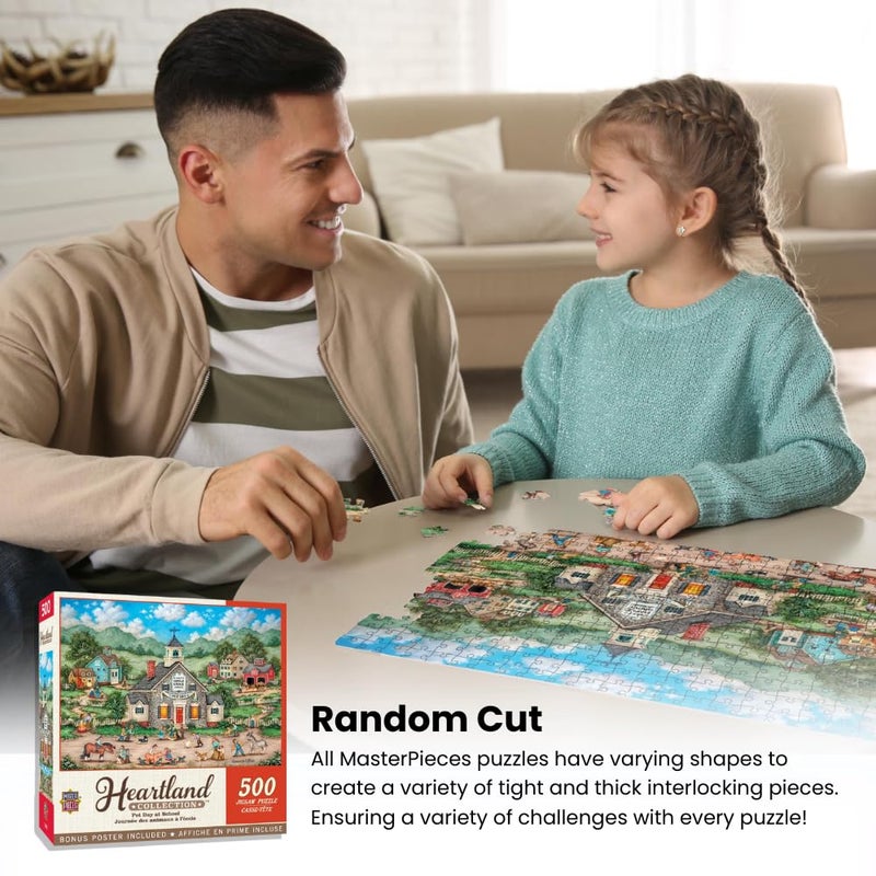 MasterPieces - 550 Piece Jigsaw Puzzle, Roadside Gossip, Fun for Adults, Family, Kids, 18" x 24" - Image 4