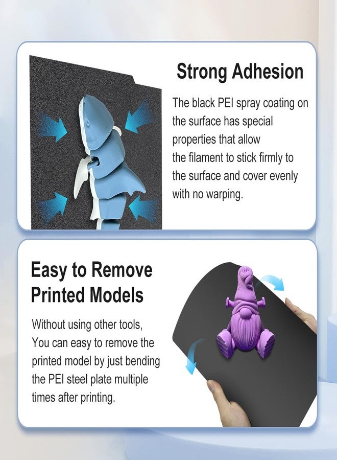IdeaFormer-3D لوحة بناء ثلاثية الأبعاد من مادة PEI من IdeaFormer لجهاز Bambu Lab A1 Mini، مرنة، ذات وجهين، ناعمة الملمس، مصنوعة من فولاذ زنبركي PEI، مقاس 184 × 184 مم، لوحة التصاق ممتازة لجهاز Bambulab A1 Mini - Image 4