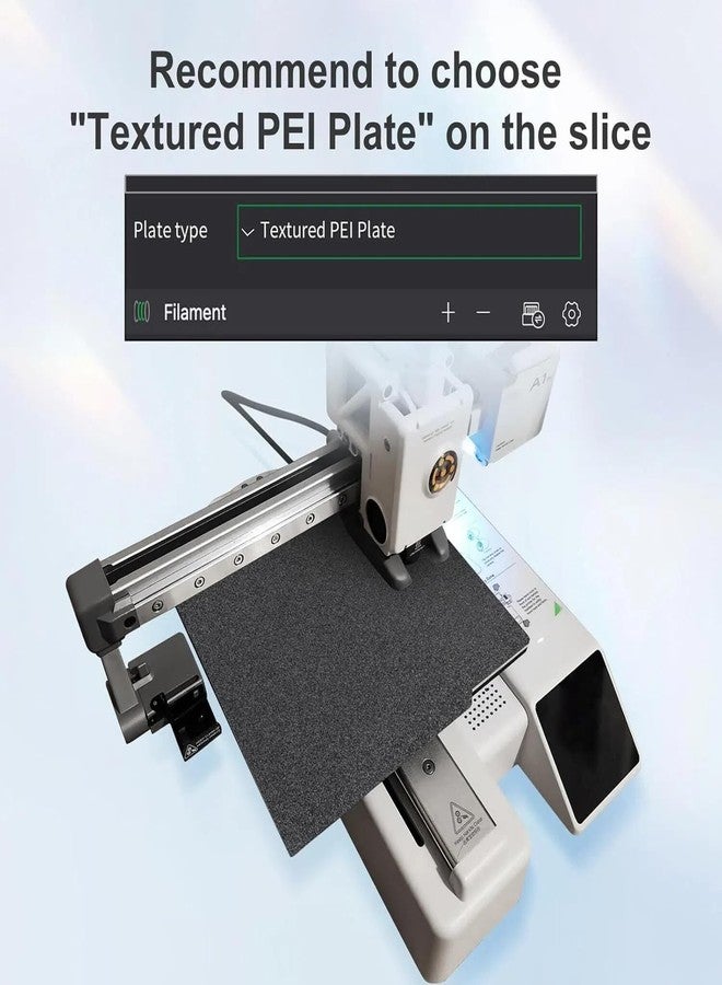 IdeaFormer-3D لوحة بناء ثلاثية الأبعاد من مادة PEI من IdeaFormer لجهاز Bambu Lab A1 Mini، مرنة، ذات وجهين، ناعمة الملمس، مصنوعة من فولاذ زنبركي PEI، مقاس 184 × 184 مم، لوحة التصاق ممتازة لجهاز Bambulab A1 Mini - Image 3
