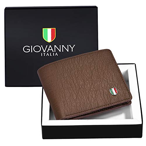 GIOVANNY Faux Leather Gvn-Brwlhar01 Brown Wallet For Men - Compact Size - Image 4