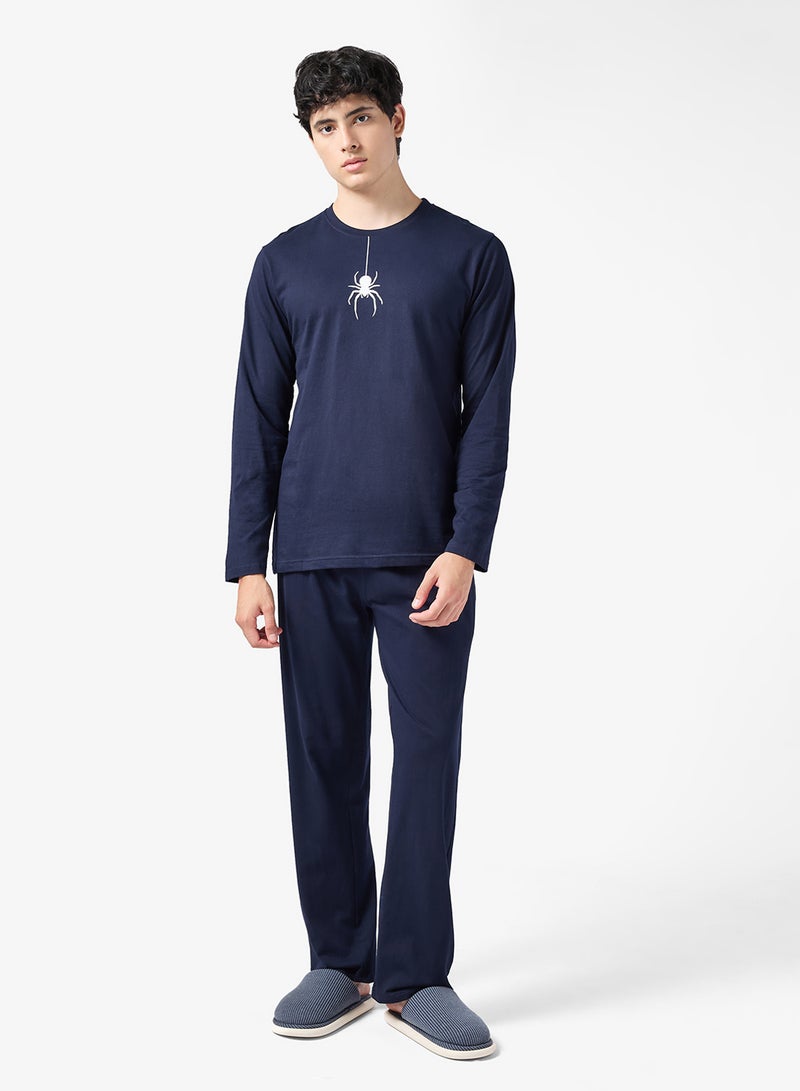 سفنتي فايف طقم بيجامة قميص وبنطلون - Image 1