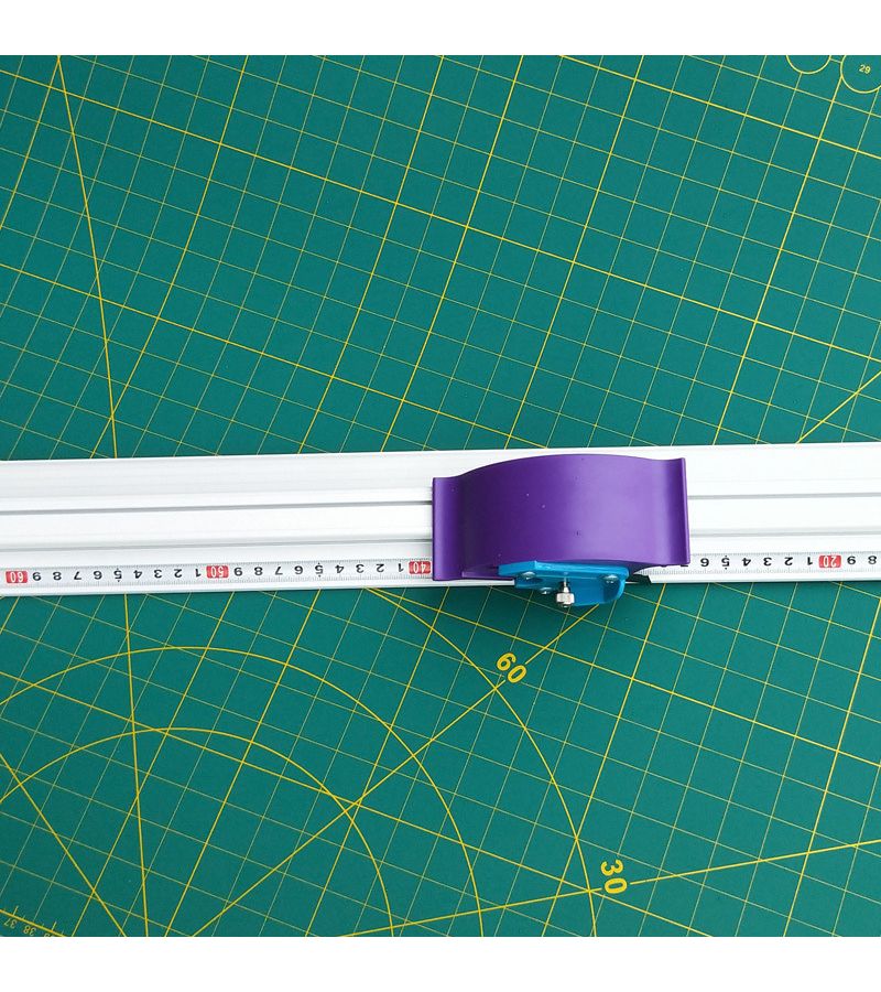 Cut Resistant Sliding Cutting Ruler 19.69inch Anti Deviation Crafting Tool - Image 5