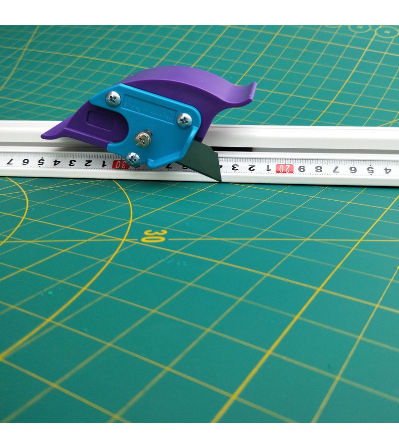 Cut Resistant Sliding Cutting Ruler 19.69inch Anti Deviation Crafting Tool - Image 4