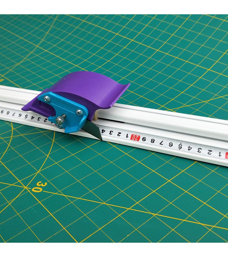 Cut Resistant Sliding Cutting Ruler 19.69inch Anti Deviation Crafting Tool - Image 3
