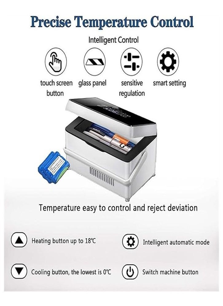 Generic - Insulin refrigerated box portable mini portable medicine interferon constant temperature small refrigerator car refrigerator rechargeable - Image 1