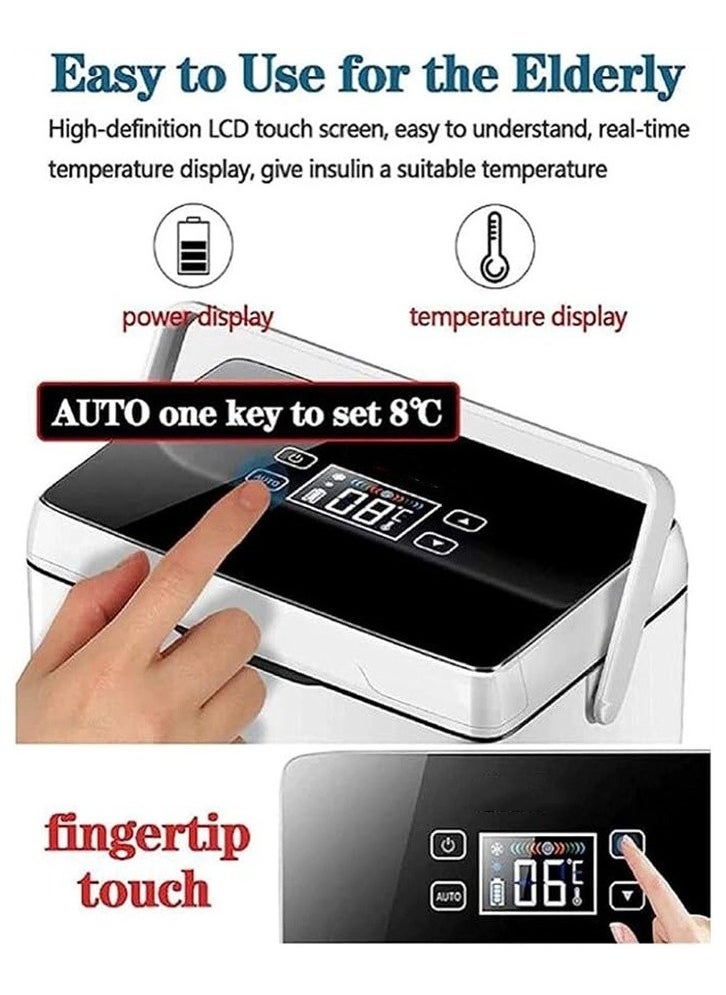 Generic - Insulin refrigerated box portable mini portable medicine interferon constant temperature small refrigerator car refrigerator rechargeable - Image 1