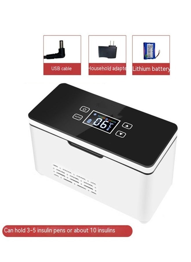 Generic - Insulin refrigerated box portable mini portable medicine interferon constant temperature small refrigerator car refrigerator rechargeable - Image 1