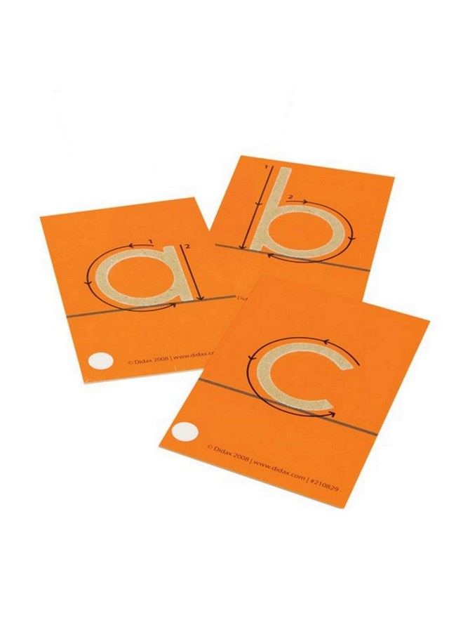 Didax Educational Resources Tactile Cards Pack Of 28 Sandpaper Letters Lowercase 4 1/4 X 2 5/8 In Multi Colored - Image 4