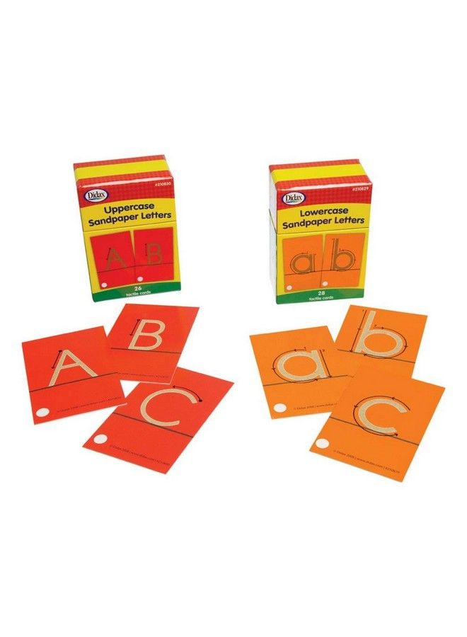 Didax Educational Resources Tactile Cards Pack Of 28 Sandpaper Letters Lowercase 4 1/4 X 2 5/8 In Multi Colored - Image 5