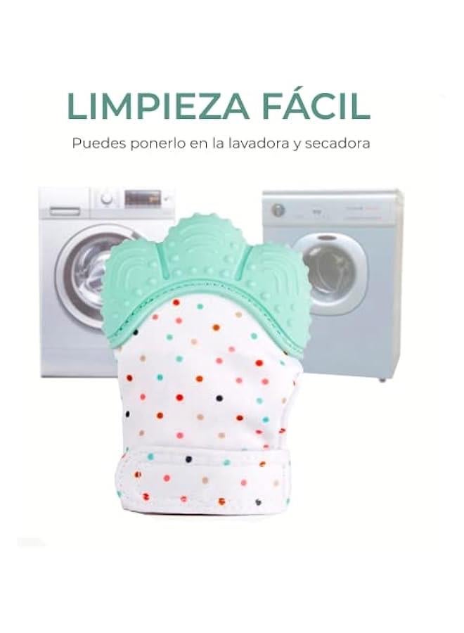 جونيس قفاز تسنين للاطفال من السيليكون الخالي من BPA | يقوي التسنين | يخفف الام اللثة | غشاء صوتي للنمو، قطعتين | 3 اشهر فما فوق (بينك - بينك) - Image 5