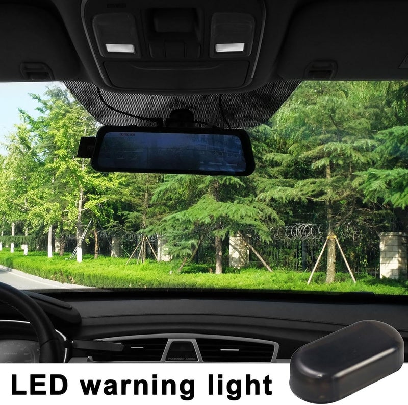 Car Solar Fake Alarm - LED Flashing Security Light, Simulated Warnings Device, Automatic Lights Sensor, Impacts Resistant ABS Body | Theft Deterrents for Cars & Motorbike Universal Decoration - Image 3
