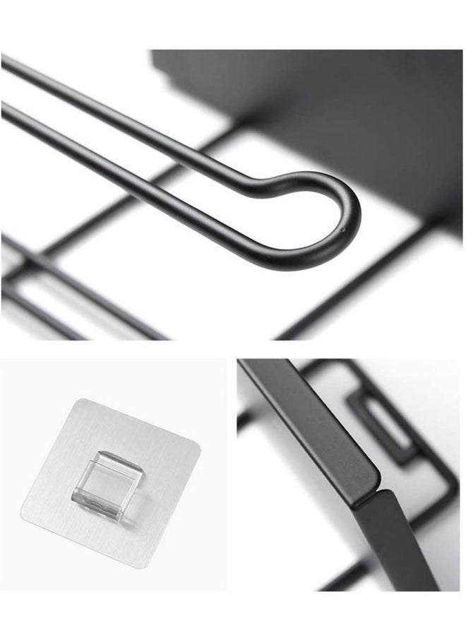 NIBEMINENT Toilet Paper Holder Black 18x11x11.6cm  - Image 5
