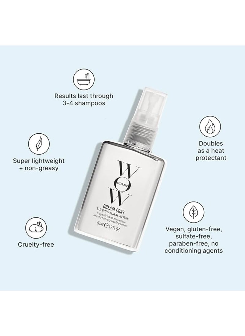 Color Wow Dream Coat Supernatural Spray, 50ml – Travel-Friendly Anti-Frizz Hairspray for Humidity Protection  - Image 4
