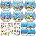 AMCEMIC Summer Craft Kits for Kids Make A Ocean Animals Worlds Stickers Scene Summer Craft Under The Sea Scene Sticker Shark Tropical Fish Sea Animal Bulk Set for Home Classroom Game Activities 24Set - Image 3
