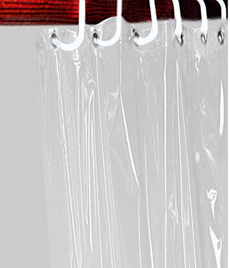 Yellow Weaves 0.30 mm PVC AC Transparent Curtain - (4.5 X 7 Ft) - Image 2