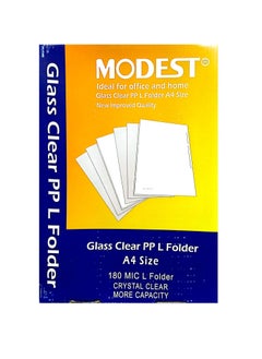 50-Piece A4 L-Shape Folder Box