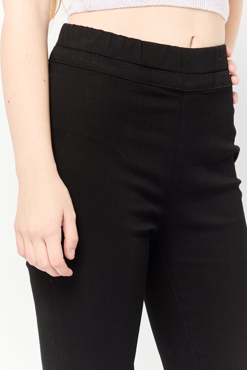 Juicy Couture Women Plain Pull On Denim Jeans, Black - Image 3