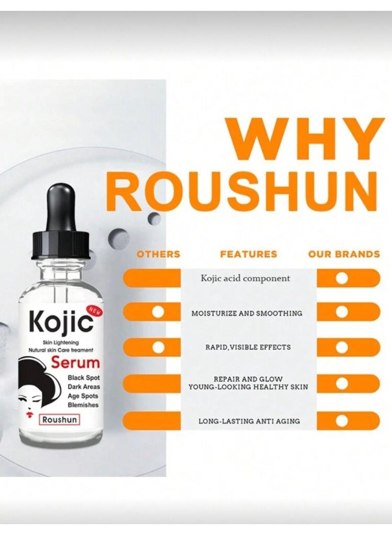Kojic Acid Serum 30ml Whitening Firming Brightening Improving Dullness - Image 4