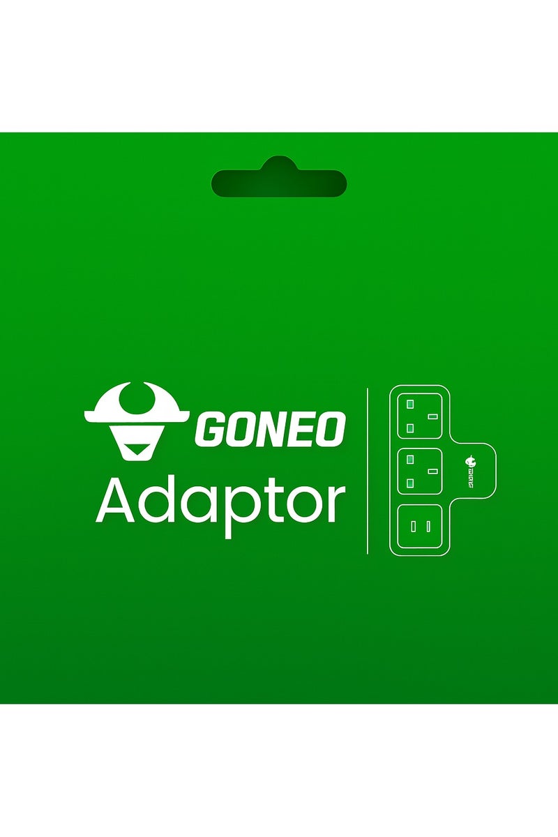 جونيو فيشة كهربائية ثنائية مع مخرج USB-A و USB-C بقدرة 3250 واط ومفتاح حماية، GONEO موديل EZ002U12 - حاصل على إشارة المطابقة الخليجية - معتمد SASO - أبيض - Image 2