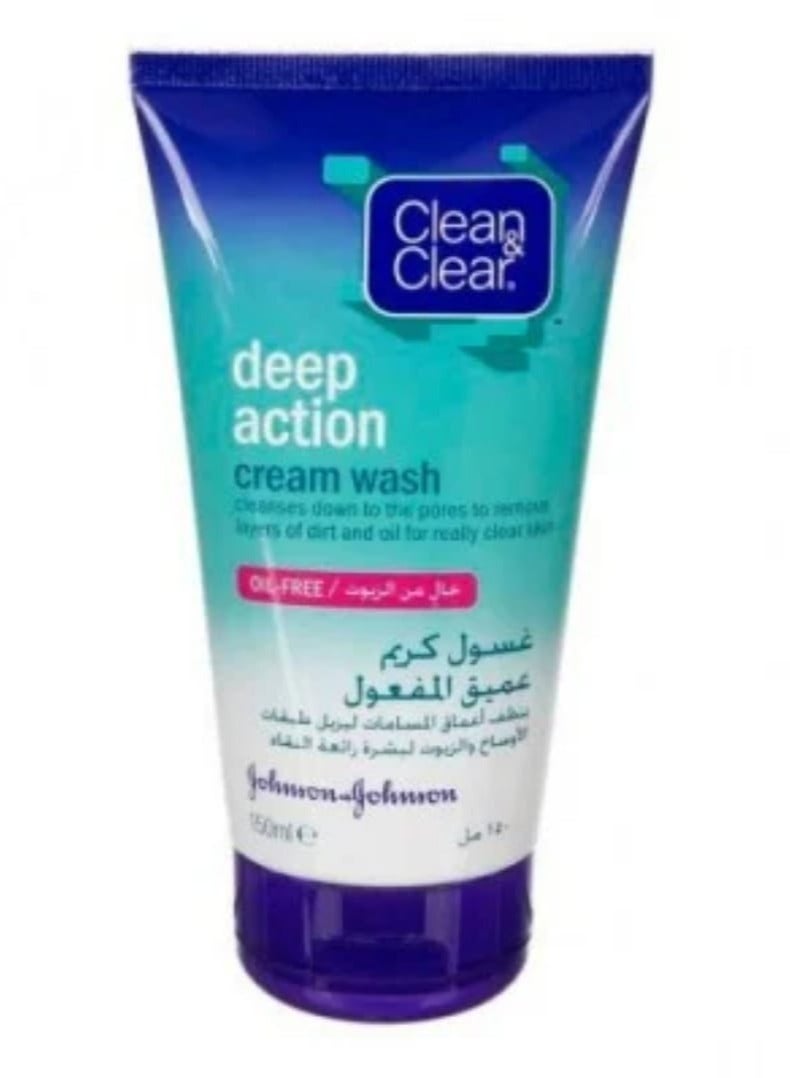 كلين أند كلير كلين كلير غسول كريم عميق المفعول