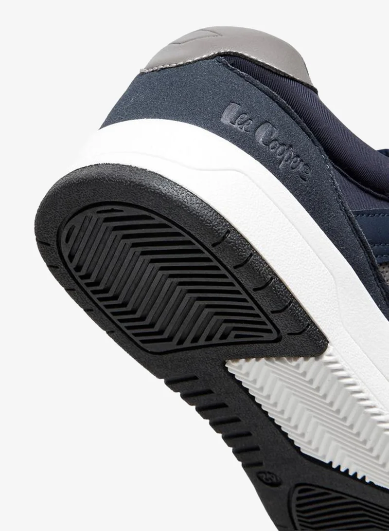 Lee Cooper BLUE Men Panelled Lace-Up Sneakers for Men | Best Price UAE