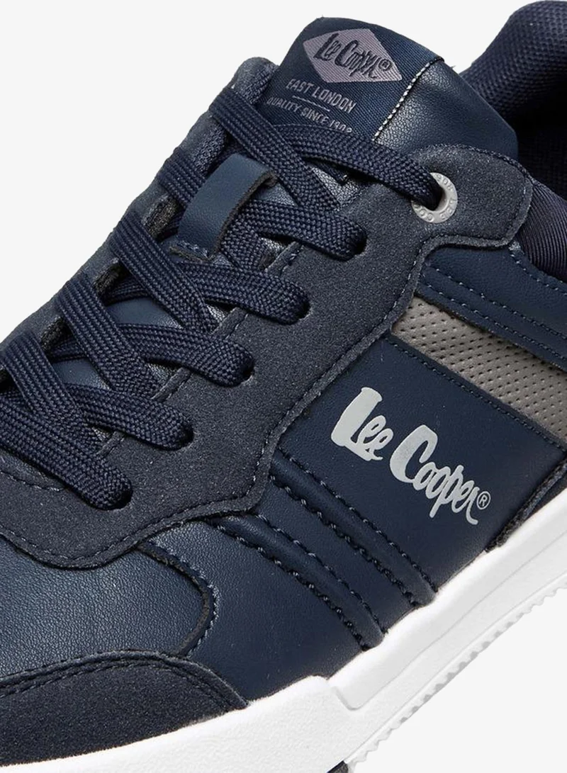 Lee Cooper BLUE Men Panelled Lace-Up Sneakers for Men | Best Price UAE