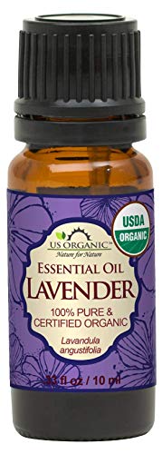 US Organic 100% Pure Lavender Essential Oil, Directly sourced from Bulgaria, USDA Certified Organic, Undiluted, for Diffuser, Humidifier, Massage, Skin, Hair Care, Non GMO, 10 ml - Image 1