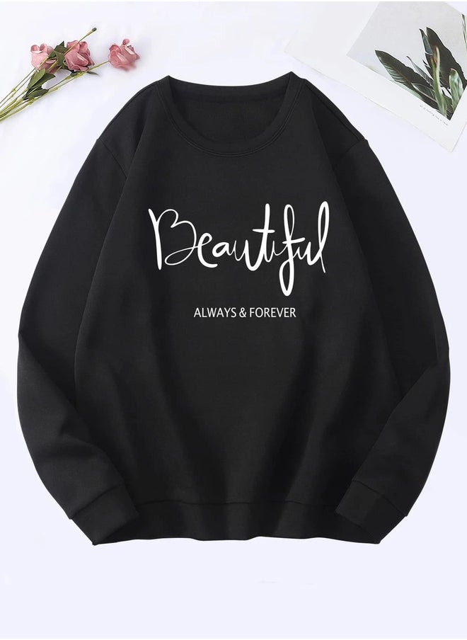 Kotty Slogan Print Round Neck Sweatshirt  - Image 1