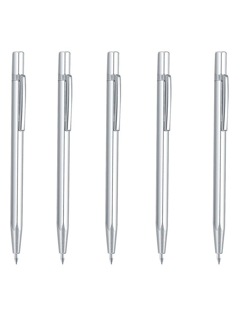 Zikra 5 Pcs Tungsten Carbide Tip Scriber, Scribe Tools, Engraving Marking Pen, Aluminium Etching Machinist Engraved Pen with Clip for for Metal Sheet Ceramics Glass Tile Welding Marking Scriber - Image 1