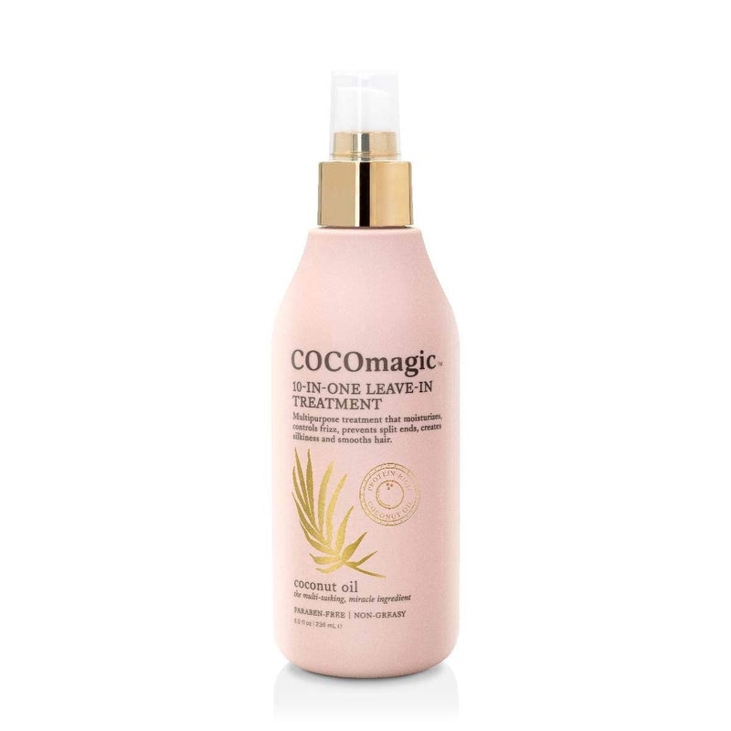 Cocomagic 10in1 Leavein Hair Treatment with Coconut Oil  Hydrate Detangle Prevent Frizz  Smooths Creates Silkiness  Gentle for All Hair Types  Paraben Free Cruelty Free Made in USA 8 oz