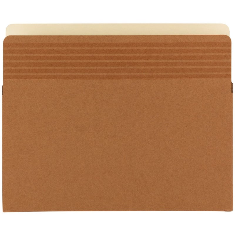 Smead Easy Grip® File Pocket, Straight-Cut Tab, 5-1/4" Expansion, Letter Size, Redrope, 10 per Box (73209) - Image 1