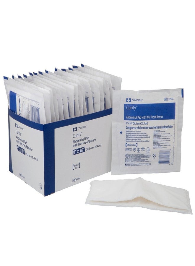 Covidien 9194A Curity Abdominal Pads, Sterile, 8" x 10" (Pack of 18)
