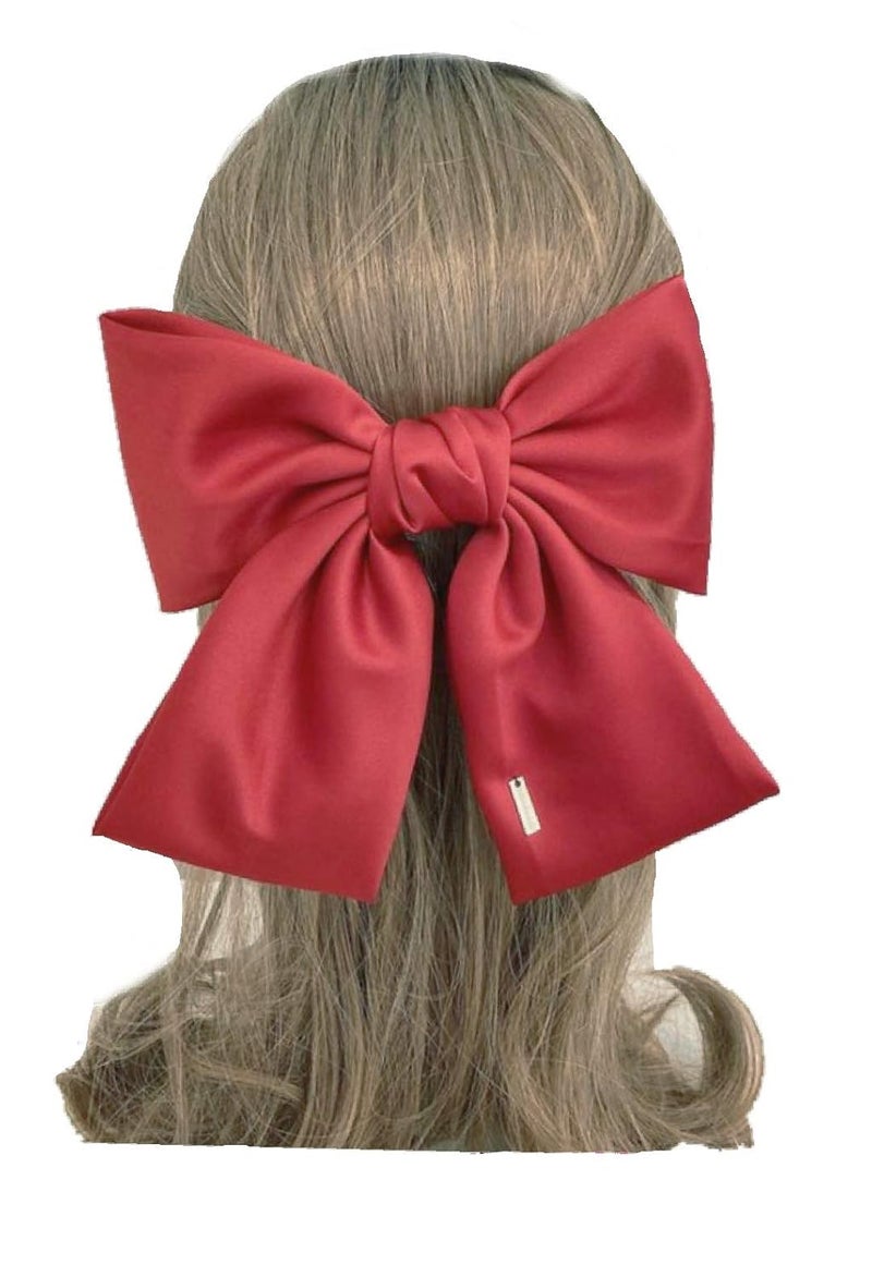 IBDA Fairy Style Red and White Pack of 02 Hair Ties Ponytail Holder Handmade with Bobble Hair BandAlligator Clip RubberElastic Head Band Accessories - Image 3