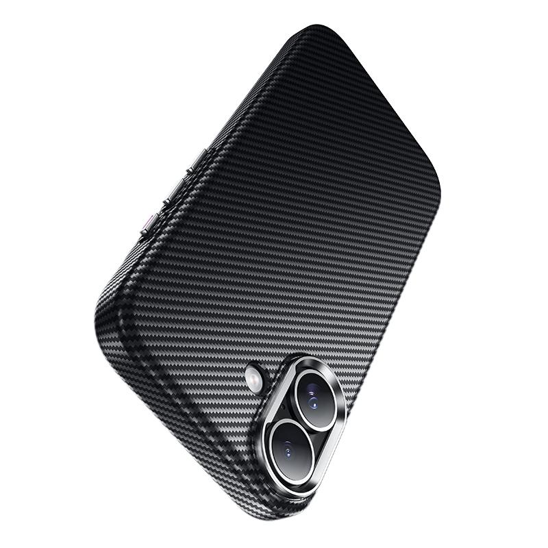Hoco For Iphone 17 As13 Carbon Fiber Pattern Magsafe Magnetic Pc Phone Case(Black) - Image 4