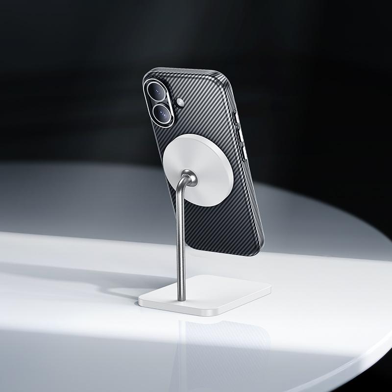 Hoco For Iphone 17 As13 Carbon Fiber Pattern Magsafe Magnetic Pc Phone Case(Black) - Image 5