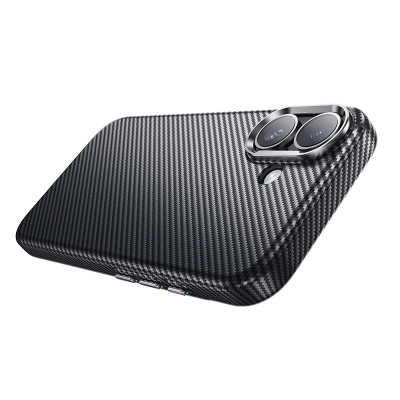 Hoco For Iphone 17 As13 Carbon Fiber Pattern Magsafe Magnetic Pc Phone Case(Black) - Image 3