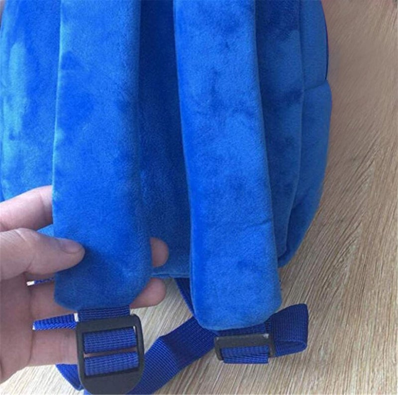 Frantic Blue Baby Shark Kids Soft Cartoon Animal Travelling School Bag Soft Plush Standard 2 Compartment Backpack Boys Girls For 2 To 5 Years Boys/Girls Nursery, Preschool, Picnic Standard,10 Litres - Image 4