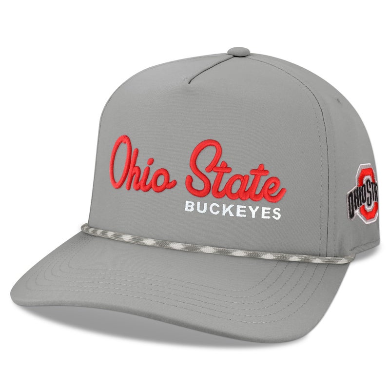 Legacy NCAA Officially Licensed Rope Hat Ohio State Buckeyes Lightweight Cap for Men Women Caddy Adjustable Caddy GreyGrey White Rope One Size Fits Most Snapback Closure - Image 2