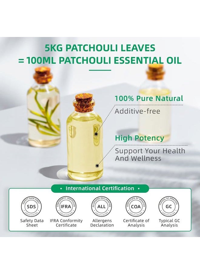 HIQILI 0.33Fl Oz Patchouli Essential Oil,100% Pure for Diffuser,Perfume DIY, Candle Soap Making-10ml  - Image 4