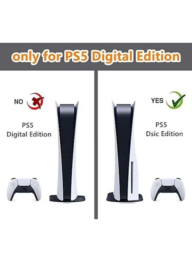 3 Set Controller Cover Skin Case with Sony PS5 Playstation 5 - Protective Soft Silicone Gel ,Anti-Slip Accessories for Video Games Gamepad Black - Image 4