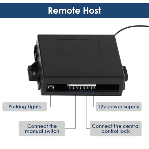 ZERONE مجموعة قفل عن بُعد، جهاز تحكم عن بُعد عالمي للسيارة 4 أبواب نظام قفل مركزي كهربائي قفل تلقائي مجموعة دخول بدون مفتاح للشاحنات والسيارات 2 3 4 أبواب - Image 5