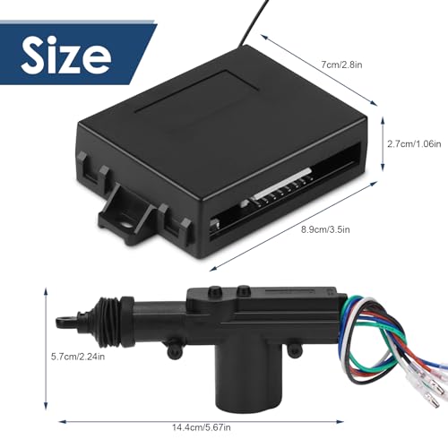 ZERONE مجموعة قفل عن بُعد، جهاز تحكم عن بُعد عالمي للسيارة 4 أبواب نظام قفل مركزي كهربائي قفل تلقائي مجموعة دخول بدون مفتاح للشاحنات والسيارات 2 3 4 أبواب - Image 4