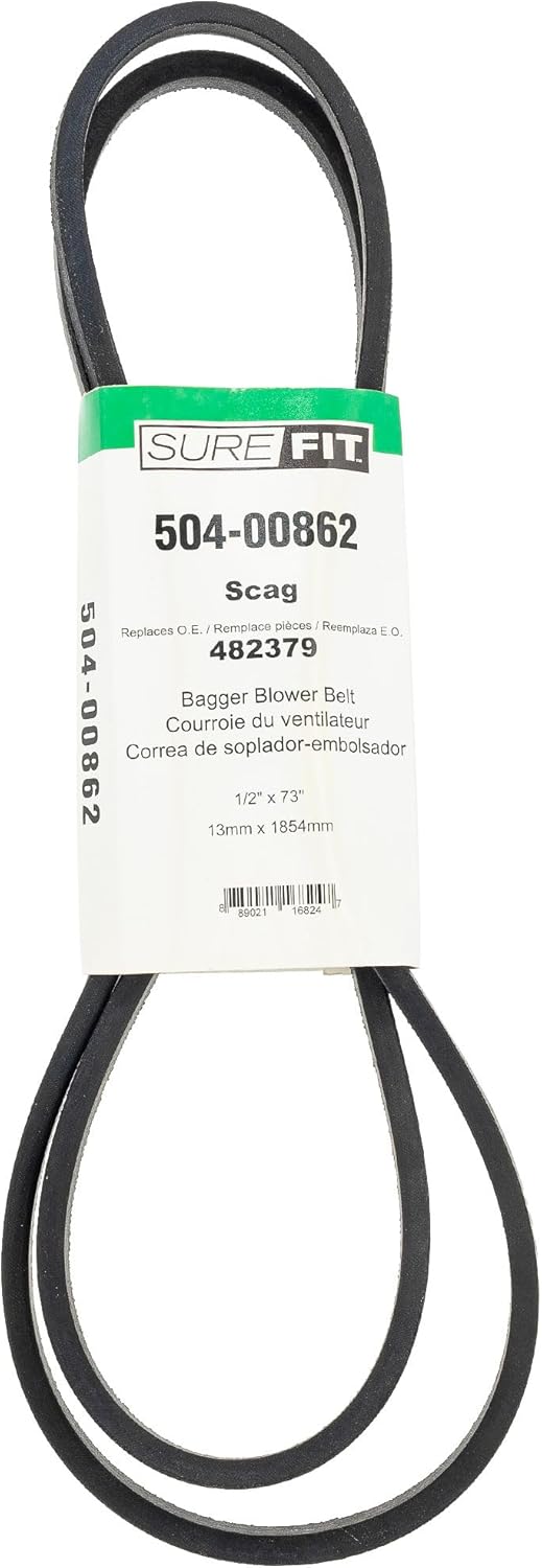 Surefit SureFit Grass Catcher Blower Drive Belt Replacement for Scag 482379 Turf Tiger Lawn Mowers GCSTT61  - Image 1