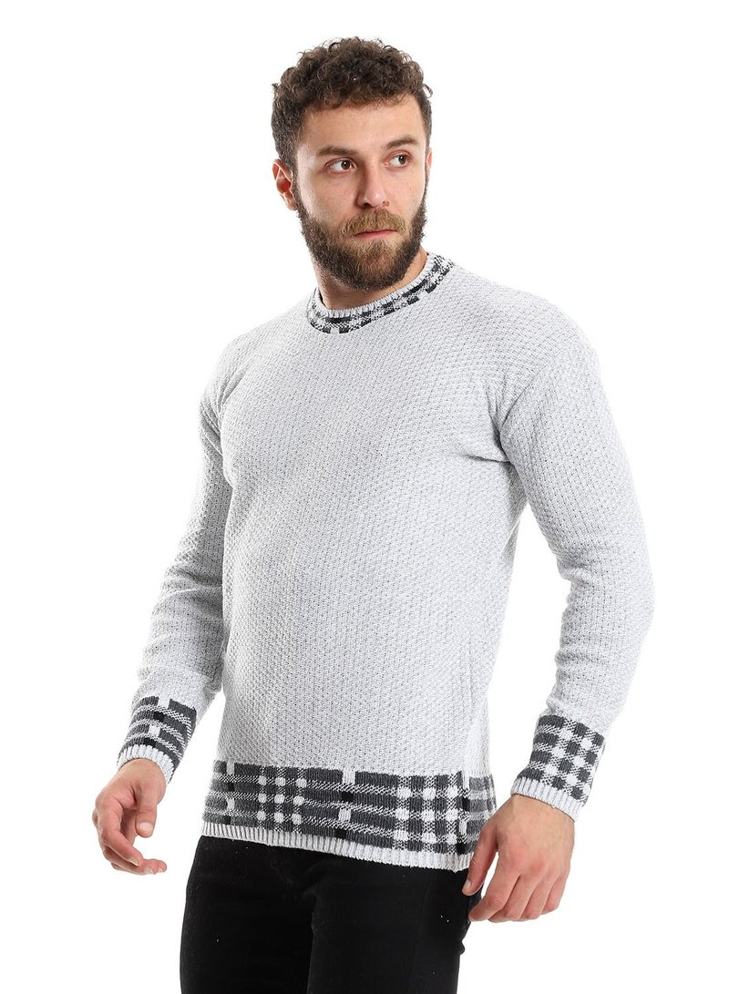 Caesar Wool Mens Pullover With Multi Design  - Image 2
