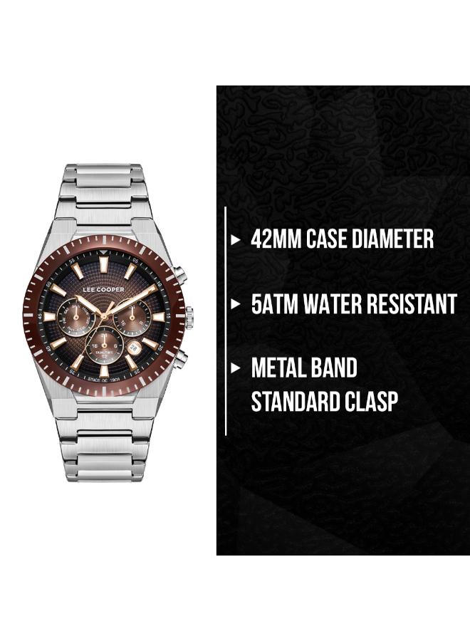 Lee Cooper Men's Metal Multi Function Watch LC08100.340 - 42 mm - Image 3
