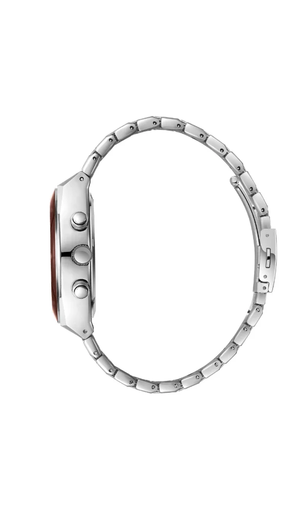 لي كوبر ساعة لي كوبر رجالية متعددة الوظائف بقرص بني داكن