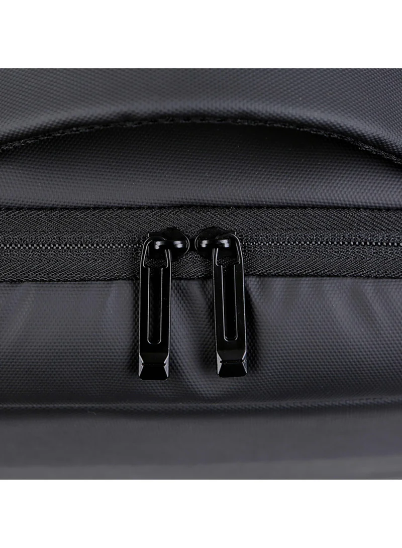 Hike Black Expandable Premium Computer Backpack Water Resistant Shoulder Daypack with 360° Degree Opening Compartment and Built in USB Port for Travel/Business/College, HKY3730, Black  | Best Price UAE
