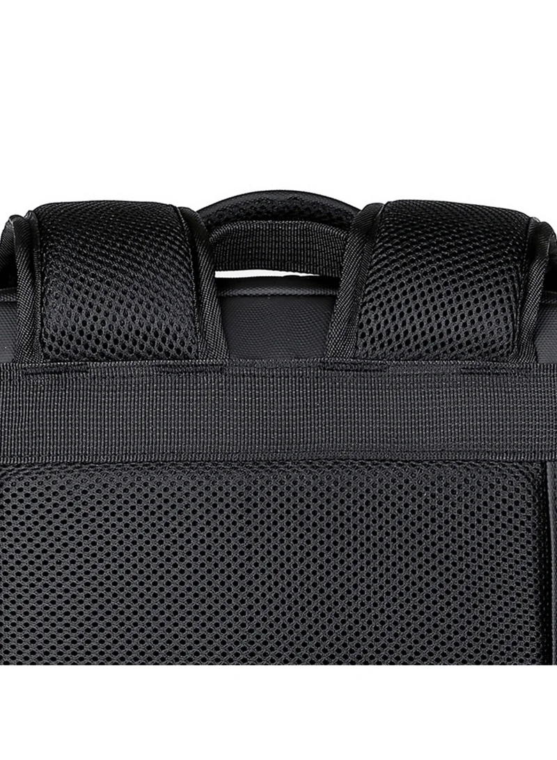 Hike Black Expandable Premium Computer Backpack Water Resistant Shoulder Daypack with 360° Degree Opening Compartment and Built in USB Port for Travel/Business/College, HKY3730, Black  | Best Price UAE