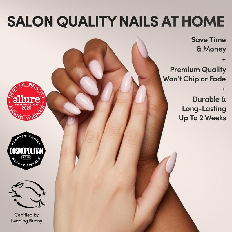 Glamnetic Press On Nails - Ballet Pink Multiple sizes - Image 2