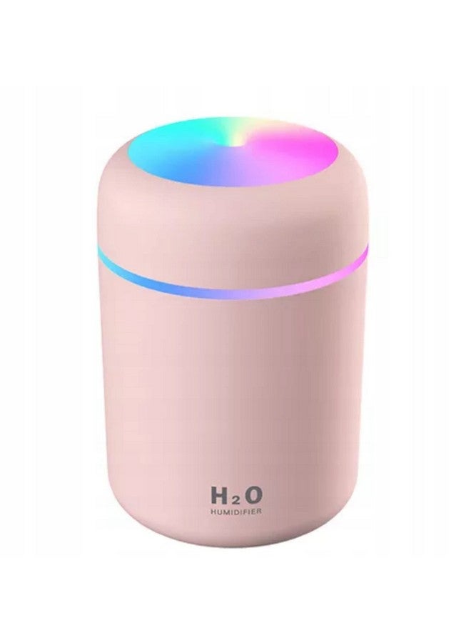 SELLER ZONE Humidifiers with Colorful Light for Room, Bedroom, Office, Car (Pink)300ml milliliter - Image 1